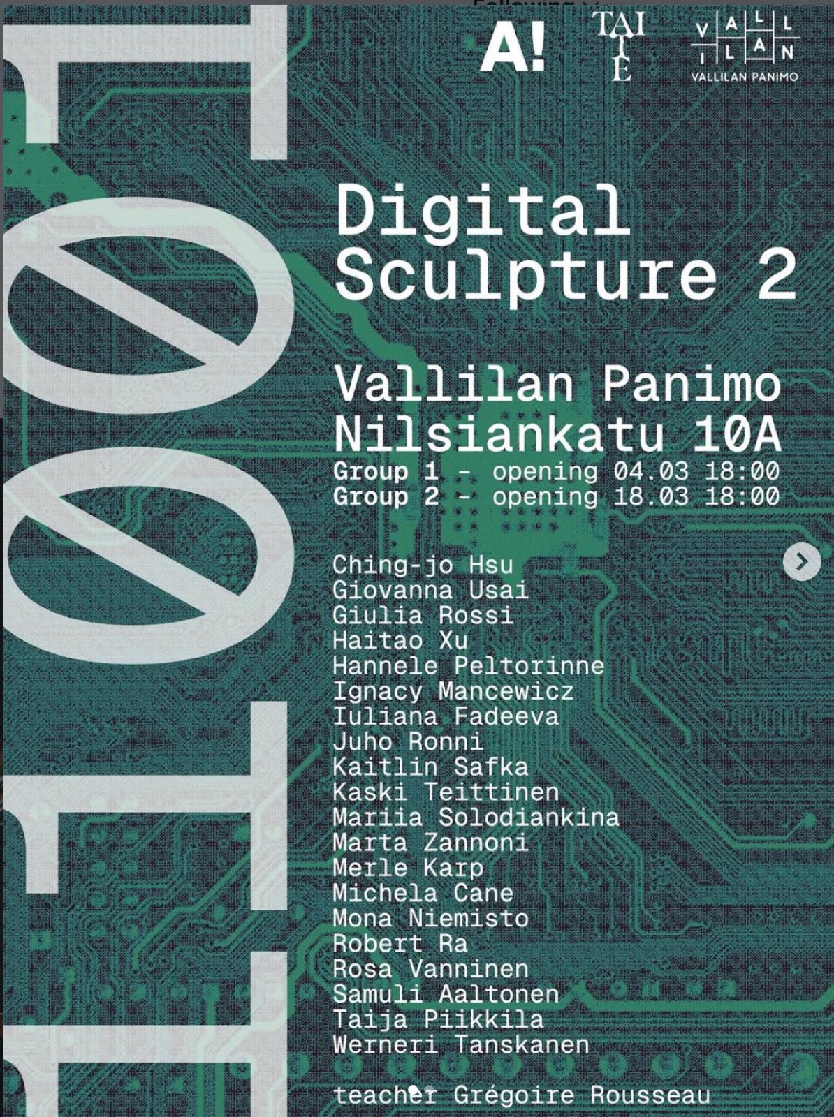 10110 Digital Sculpture poster